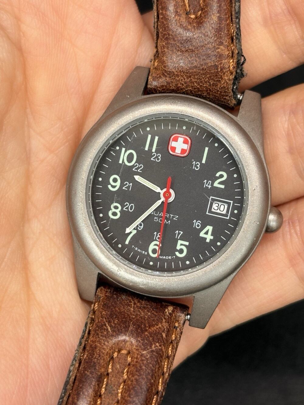 WENGER SAKDESIGN UNISEX 28mm Water Resistan 50M Stainless Steel Back Swiss Made